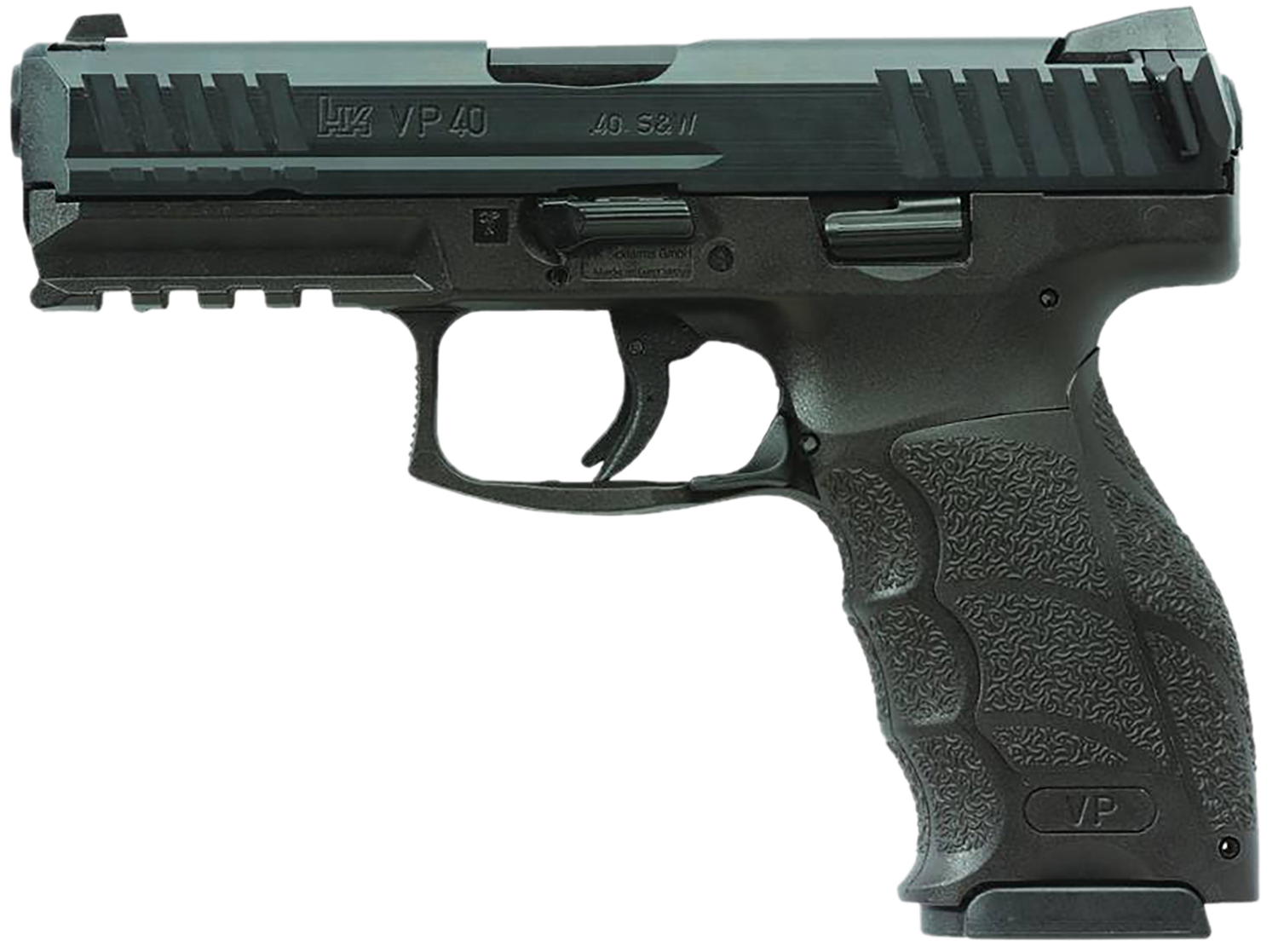 Heckler & Koch VP40 Pistol 81001160, 40  S&W, 4.09in, Black Interchangeable Backstrap Grips, Black Finish, 13 Rds
