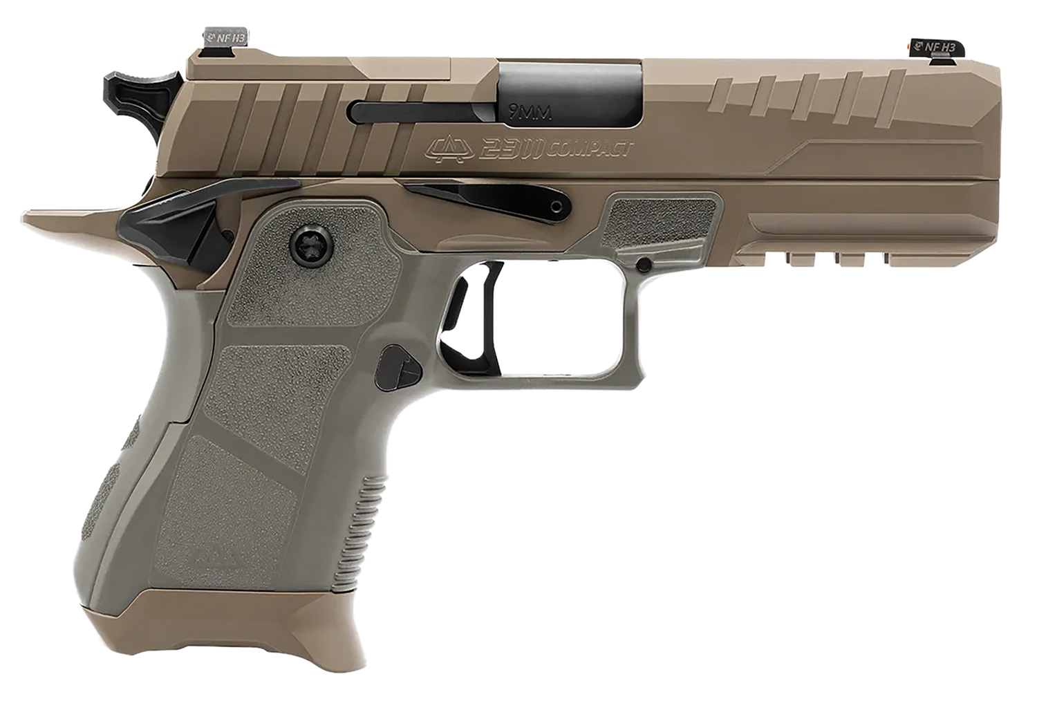 OA DEFENSE 2311 w/Plus Kit Optic Ready Pistol OA2311CMPTKITHDSSTD15, 9mm Luger, 4.25in, Sage Polymer, High Desert Finish, 15 Rds