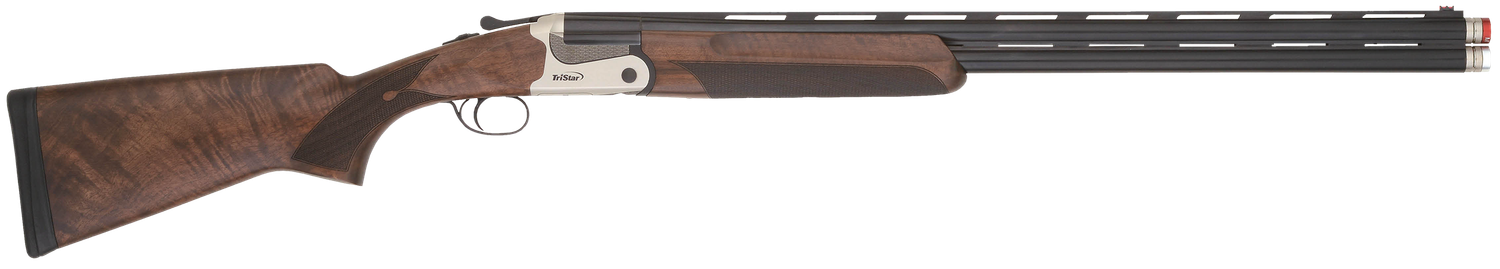 TriStar Cypher Over/Under Shotgun 33162, 16 Gauge, 28", 3" Chmbr, Blued Barrel, Silver Steel Rec, Deluxe Walnut Furniture, Fiber Optic Sight
