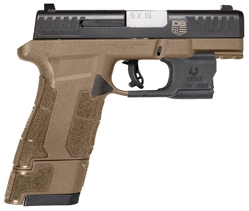 Diamondback AM2 w/Laser Pistol DB0301P061, 9mm Luger, 3.50in, FDE Polymer, Flat Dark Earth Finish, 12 Rds