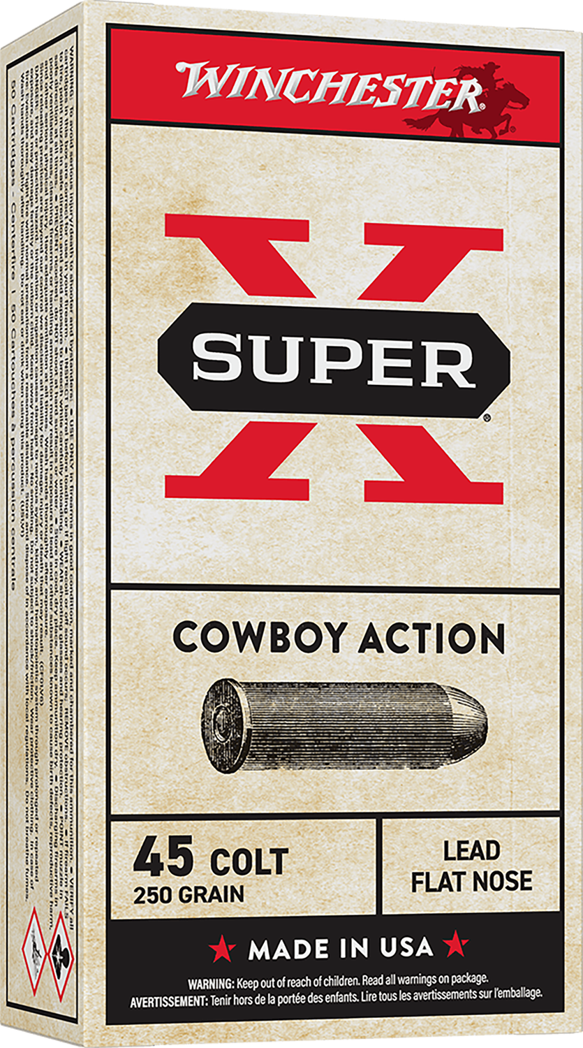 Winchester Cowboy Loads USA45CB, 45 Long Colt, Lead, 250 GR, 750 fps, 50 Rd/bx