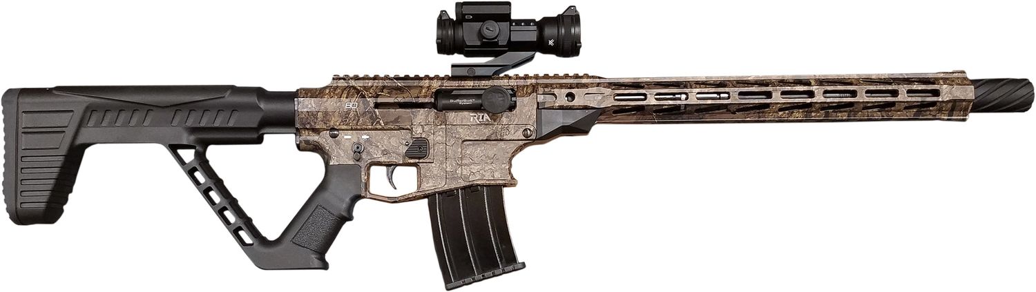 Rock Island Armory VR80 Shotgun Semi-Auto Shotgun VR80-RT, 12 Gauge, 20" Contoured BBL, 3" Chamber Chmbr, Tactical Stock Realtree Timber Synthetic Stock, 5 Rds