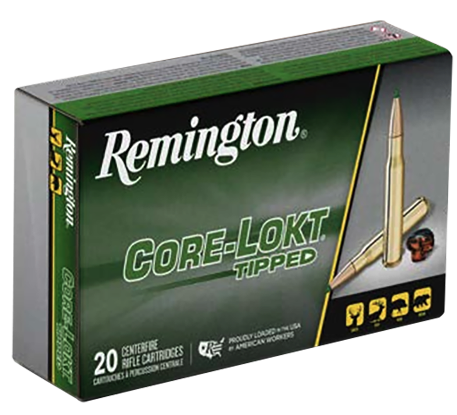 Remington Core-Lokt Tipped Rifle Ammunition R20045, 7mm PRC, Core Lokt Tipped, 175 gr, 20 Rd/Bx