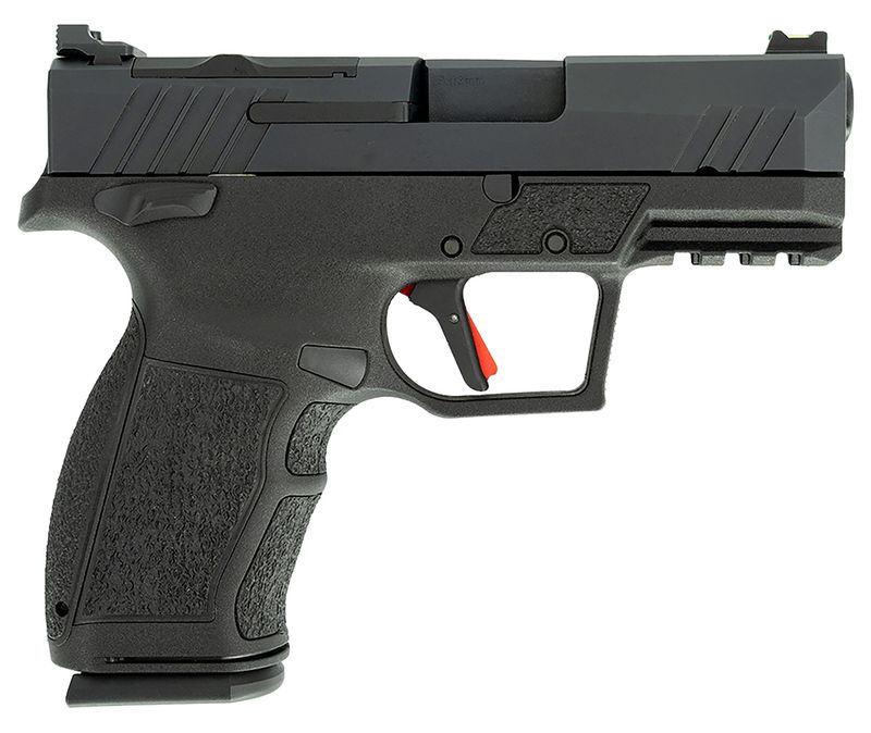 Tisas PX-9 Carry Optic Ready Pistol 15000300, 9mm Luger, 3.50in, Black w/Interchangeable Backstrap, Black Tennifer Finish, 15 Rds