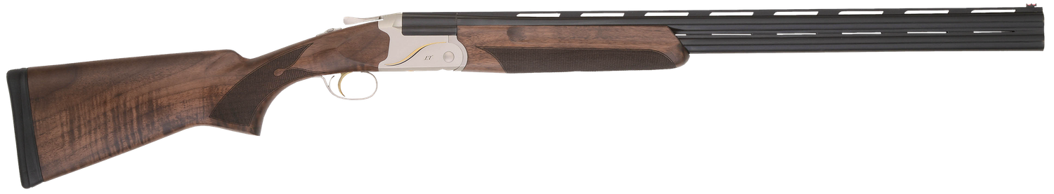 TriStar Trinity II LT Over/Under Shotgun 33148, 410 Gauge, 28", 3" Chmbr,  Blued Barrel, Silver Steel Rec, Deluxe Walnut Furniture, Fiber Optic Sight