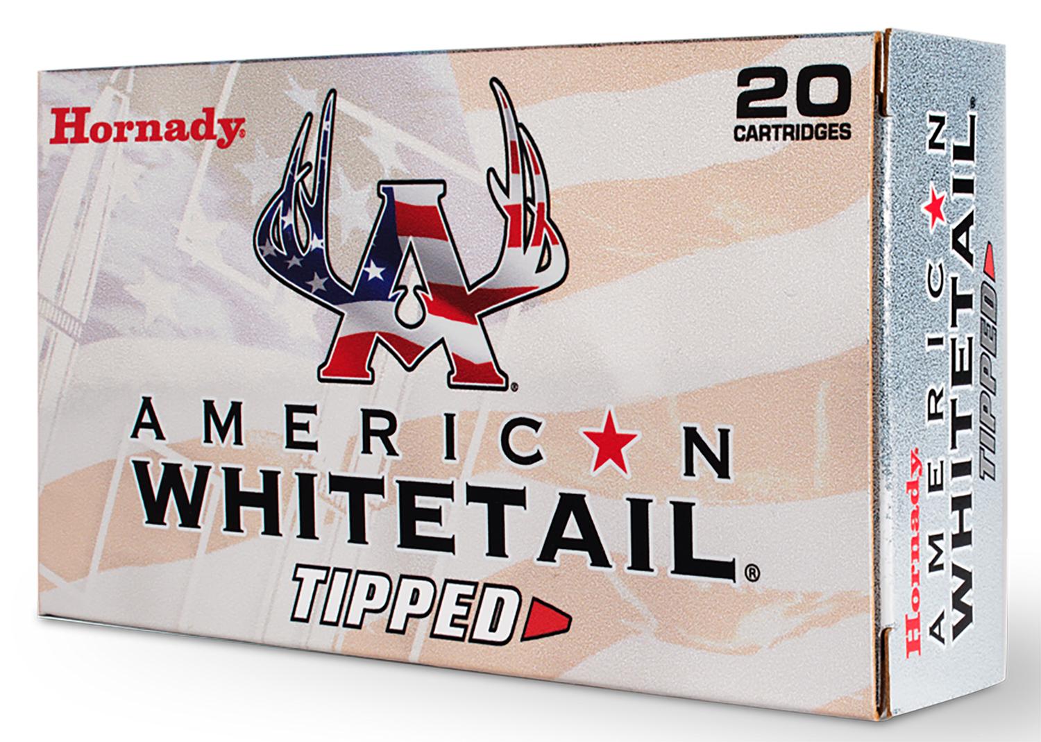 Hornady American Whitetail Tipped Rifle Ammunition 81509, 6.5 Creedmoor, SST, 129 GR, 2810 fps, 20 Rd/Bx