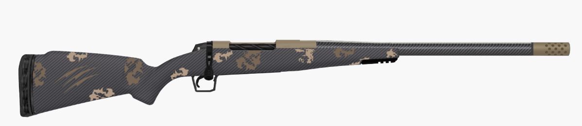 Fierce Carbon Rogue Bolt Action Rifle ROG270WIN22BRS, 270 Winchester, 22" Threaded, Smoked Bronze/Sonora Camo Stock