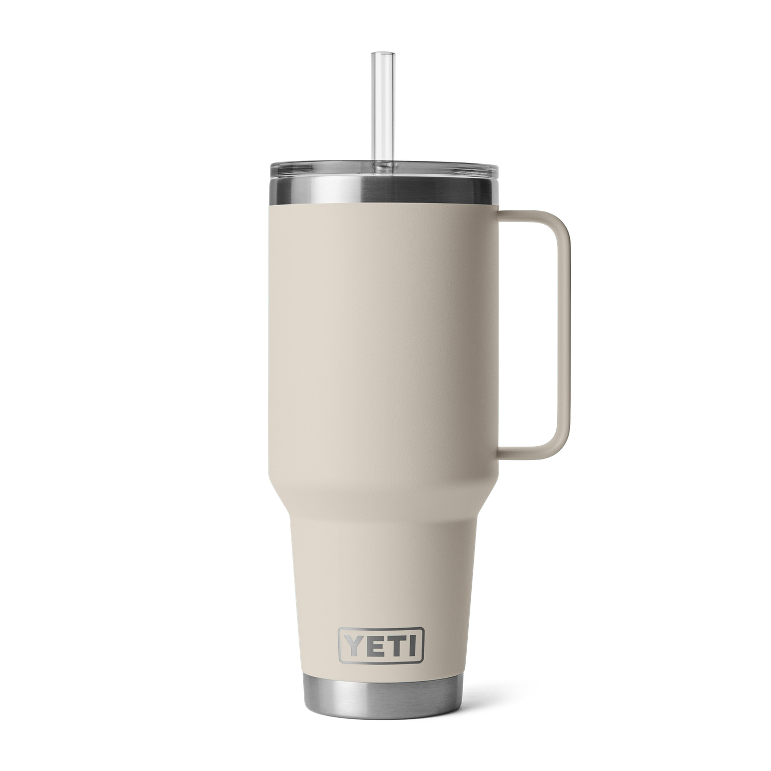 Yeti Rambler 42oz Travel Mug w/ Straw Lid (21071503602) Stainless Steel, Cape Taupe