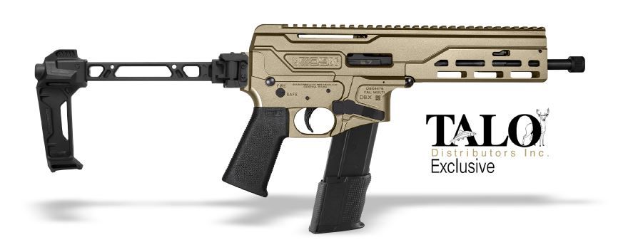 Diamondback DBX Semi-Auto Pistol DB1680L301, 5.7x28mm, 8", Strike Industries FSA Folding Brace, 30 Rds