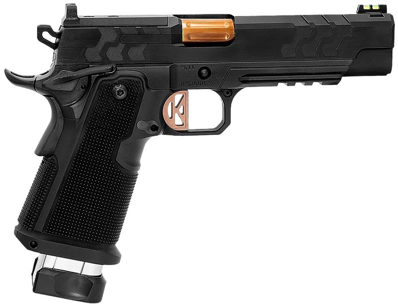 Kimber 2K11 Double Stack 1911 Pistol, 3500050, 45 ACP, 5", Aluminum Grips, High Polish Coyote PVD Barrel, DLC Coating, 13+1