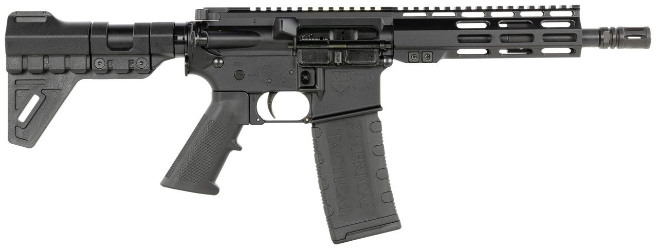 American Tactical Milsport Pistol ATIG15MS556ML7BL, 223 Rem, 7.5in, A2 Pistol Grip, 30 Rds
