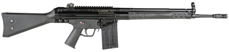 PTR A3S PTR 109 Rifle AC100004, 7.62x51mm NATO, 18", Black Stock, 20 Rds