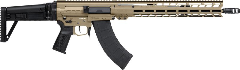 CMMG Dissent MK47 Rifle 86AD60BCT, 7.62x39mm, 16.10", Black Side Folding Stock, 30 Rds
