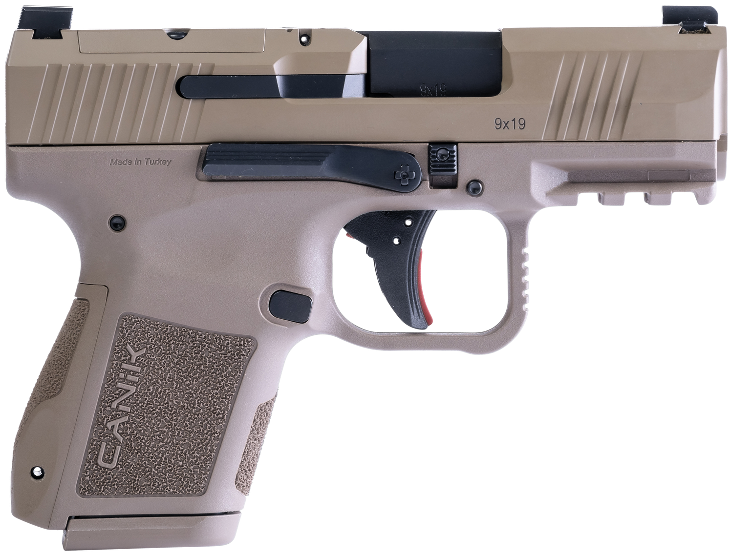Canik Mete MC9 Sub-Compact Pistol HG7620DN, 9mm, 3.18", FDE Polymer Grips, Flat Dark Earth Cerakote, Optic Ready, 15 Rds