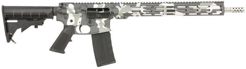 Great Lakes AR-15 Mission Rifle GL15223SSMU, 223 Wylde, 16", Black Carbine Stock, 30 Rds