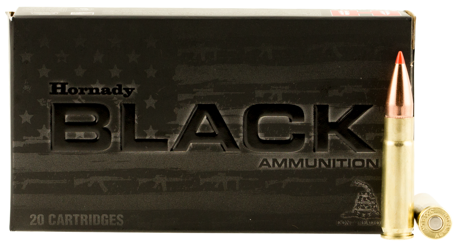 Hornady Black Rifle Ammunition 80873, 300 AAC Blackout, V-Max, 110 GR, 2375 fps, 20 Rd/bx