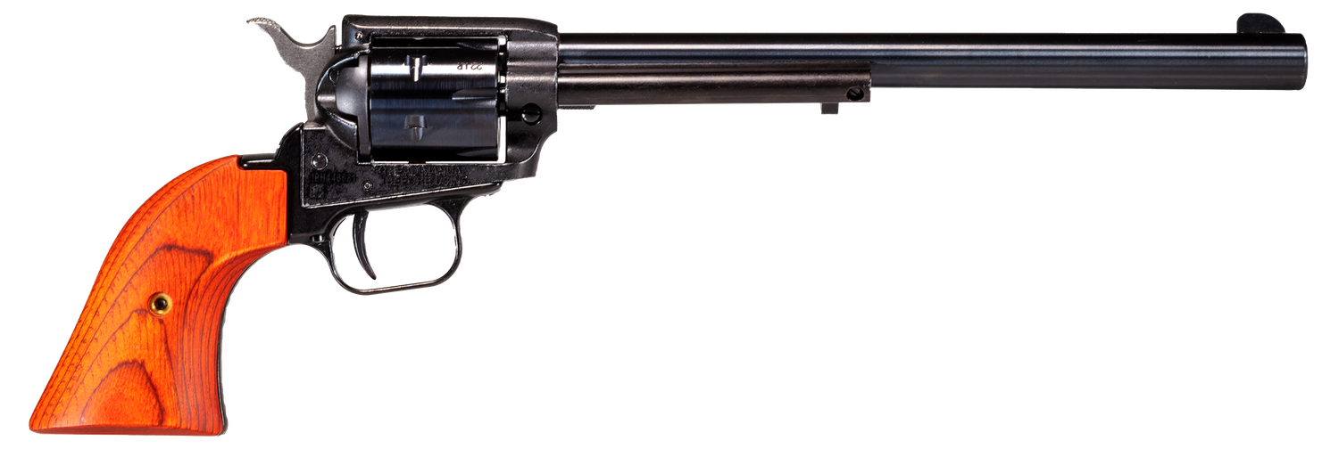 Heritage Rough Rider Single Action Rimfire Revolver RR22MB9, 22 LR / 22 WMR, 9", Wood Grip, Blue Finish, 6 Rd