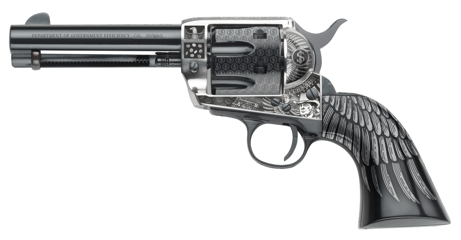 Pietta Great Western II D.O.G.E. Single Action Revolver GW357DOGE434NMB, 357 Mag, 4.75in, 6 Rnds