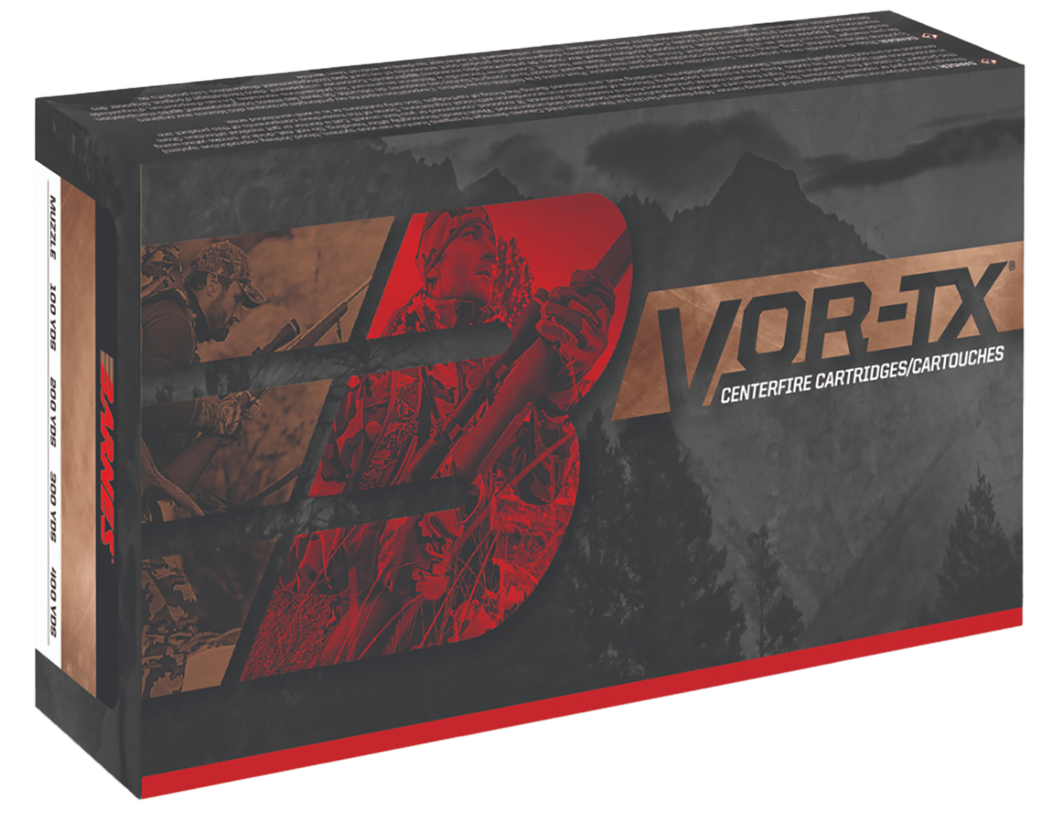 Barnes VOR-TX Rifle Ammunition 32130, 6.5 PRC, TSX Flat Base, 130 gr, 20 Rd/Bx