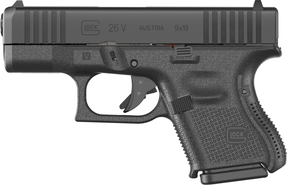 Glock G26 V Pistol UV2650201, 9mm, 3.43in, 10 Rds