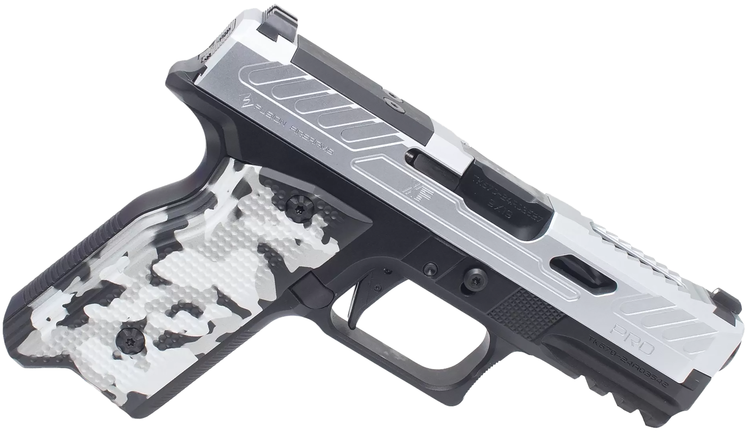 Fusion XF Pro Optic Ready Pistol XF9C, 9mm Luger, 4in, Interchangeable Panels, Chrome Finish, 15 Rds