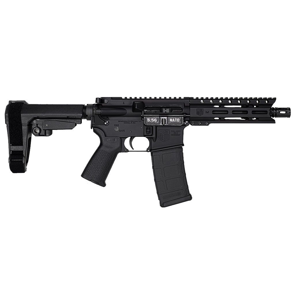 Diamondback Carbon DB15 Pistol DB1913K001, 5.56 NATO, 7in,  SB Tactical SBA3 Brace, 30 Rds