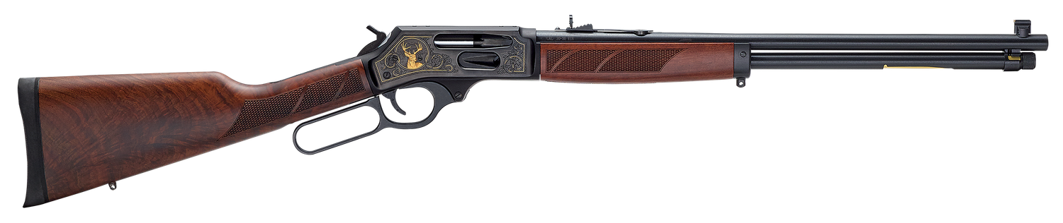 Henry Side Gate Wildlife Lever Action Rifle H009GWL, 30-30 Win, 20", Fancy Walnut Stock, Blued Finish, 5 Rds