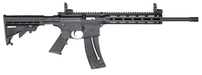 Smith and Wesson M&P15-22 Sport Bundle Rifle 14375, 22 LR, 16.50", 6 Position CAR Stock, 25 Rds