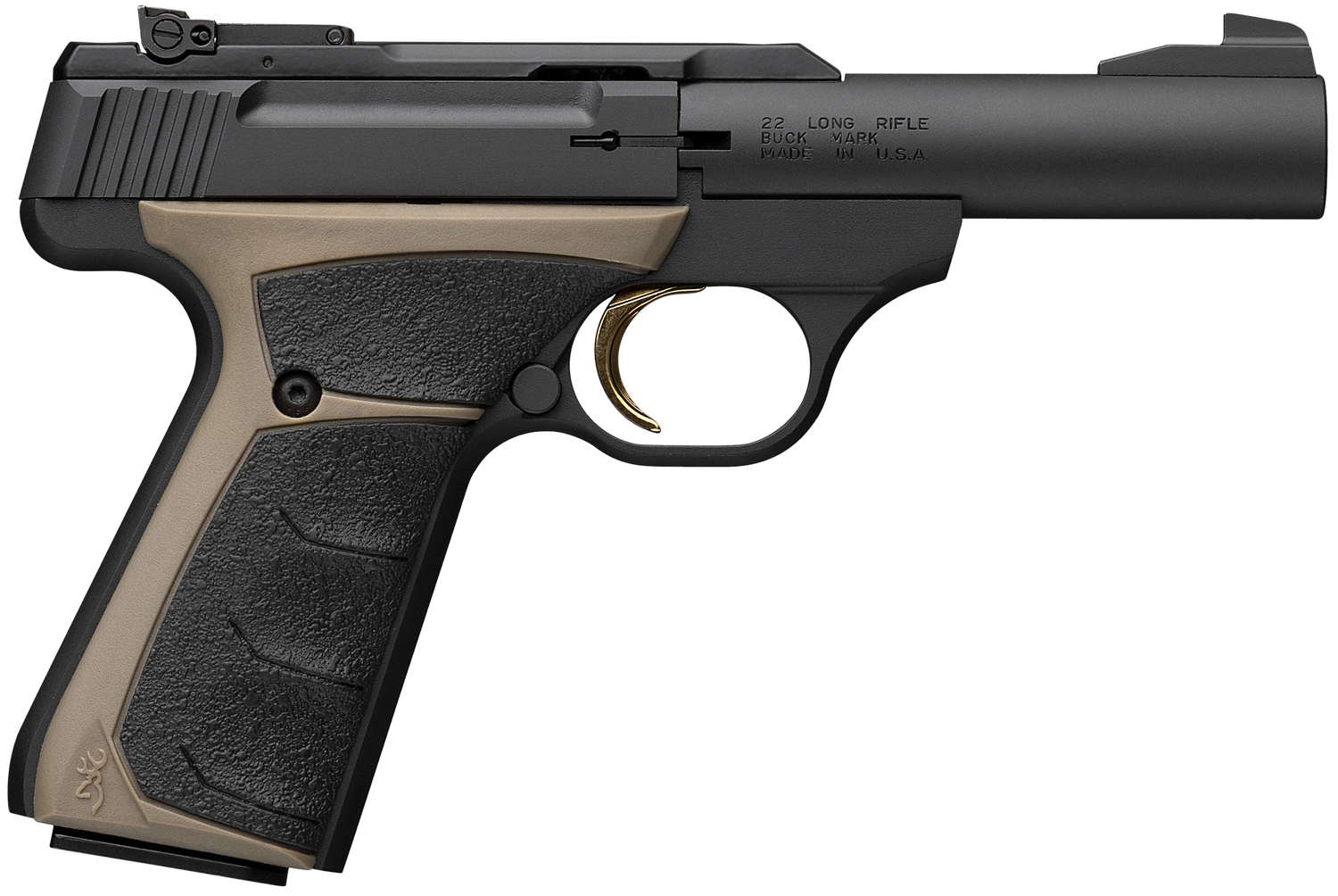 Browning Buck Mark Micro Bull Pistol 051603490, 22 LR, 4in, UFX Overmolded Grips, Matte Black Finish, 10 Rds