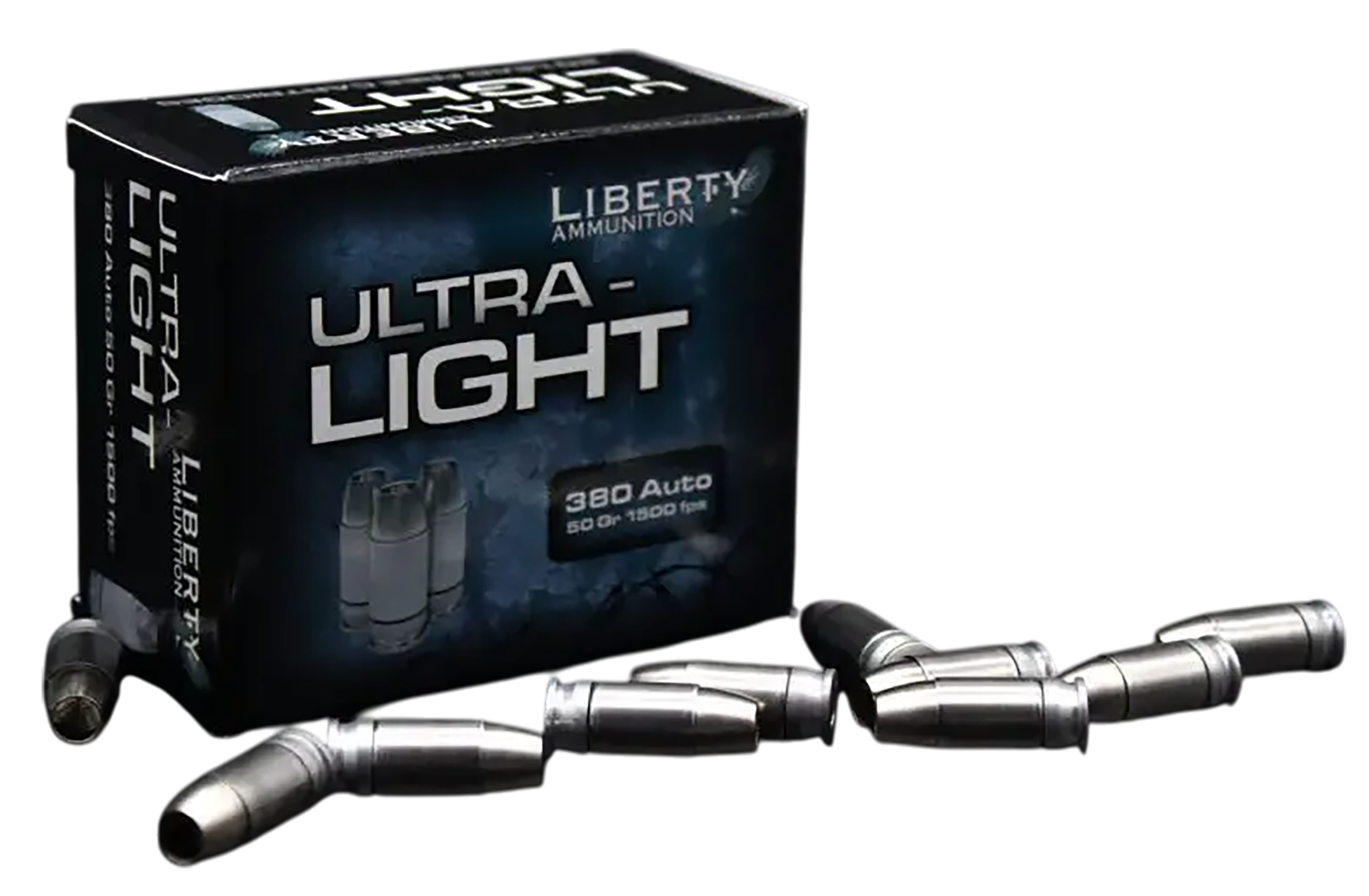 Liberty Ammunition Civil Defense Pistol Ammunition LA-UL-380-055, 380 ACP, 50  GR, 1500  fps, 20 Rd/bx