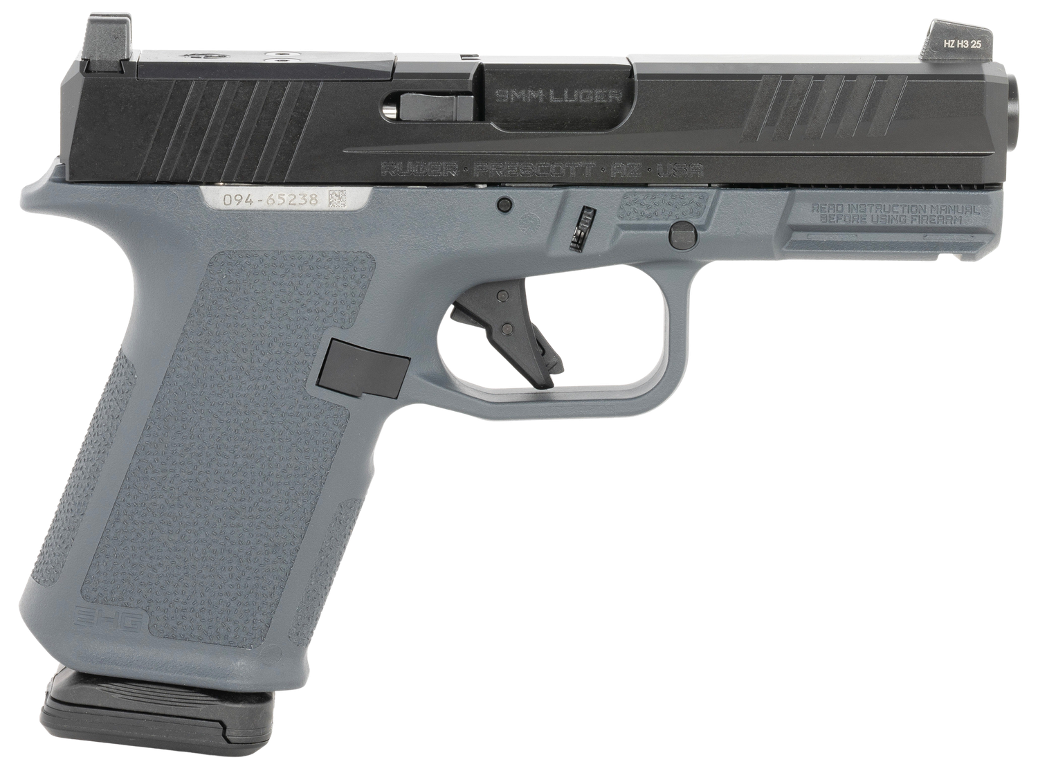 Ruger RXM Pistol 19425, 9mm, 4 in, Magpul EHG Dark Gray Frame, Nitride Slide, Optics Ready, 15 Rd