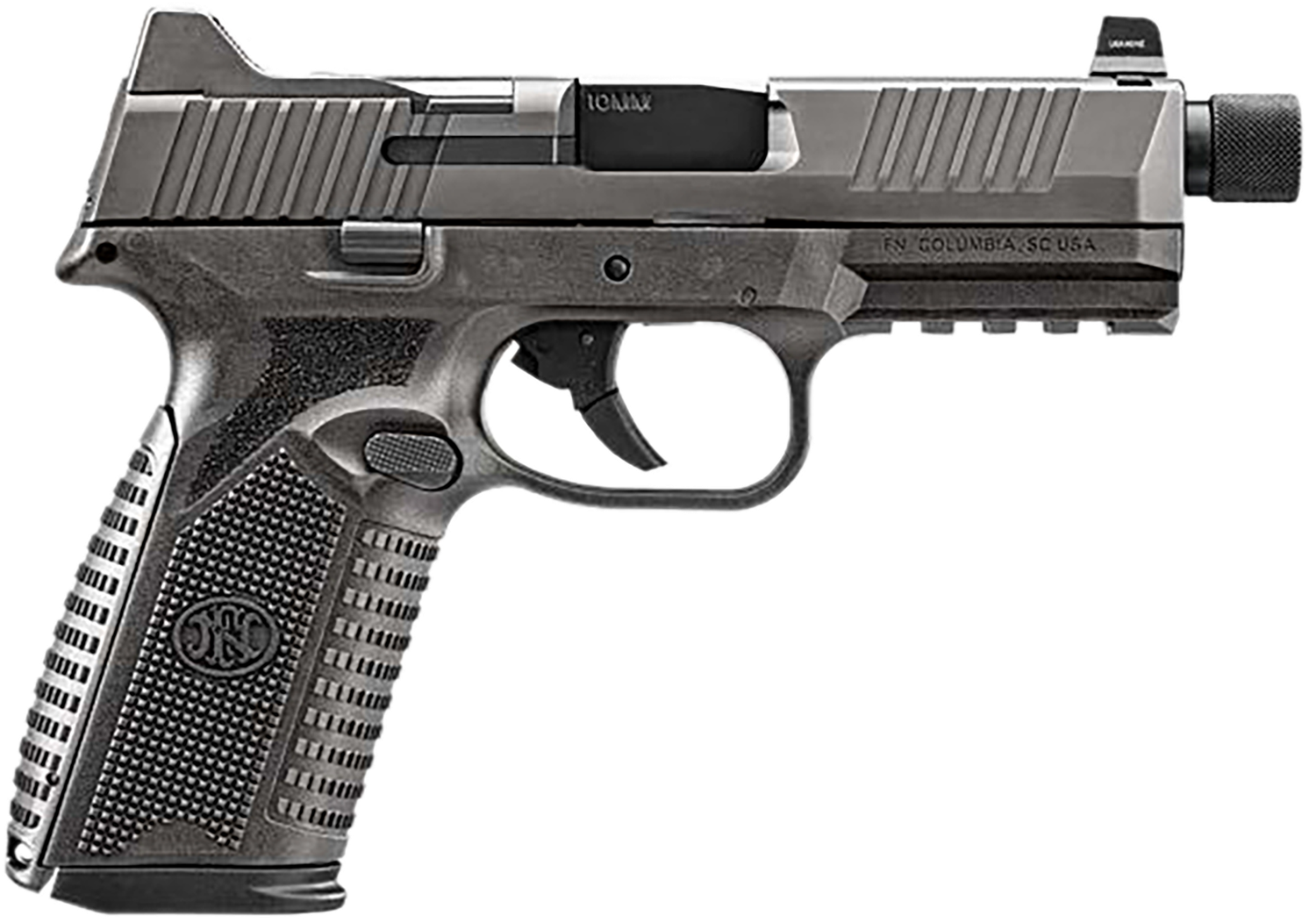 FN Herstal 510 Tactical Optic Ready Pistol 66-101950, 10mm, 4.71in, Interchangeable Backstrap Grips, Gray Finish, 10 Rds
