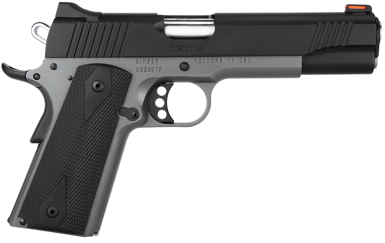 Kimber Custom LW Shadow Ghost Pistol 3700693, 45 ACP, 5", Black Grips, Two-Tone Finish, 8 Rd