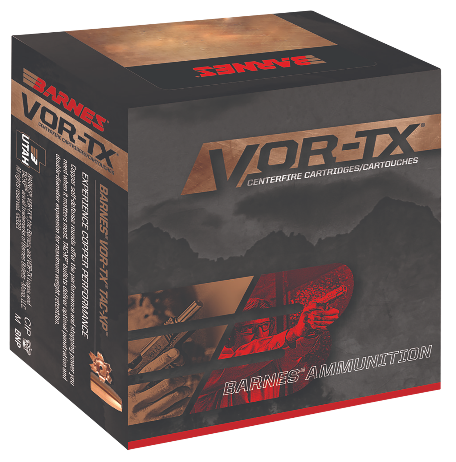 Barnes VOR-TX XPB Rifle Ammunition 21547, 45 Colt, XPB Hollow Point (HP), 200 GR, 20 Rd/bx