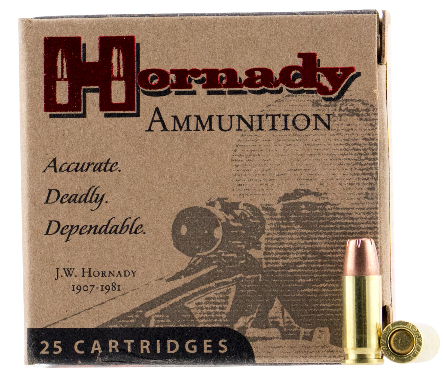 Hornady Handgun Ammunition 90012, 25 ACP, XTP Jacketed Hollow Point (HP), 35 GR, 900 fps, 25 Rd/bx