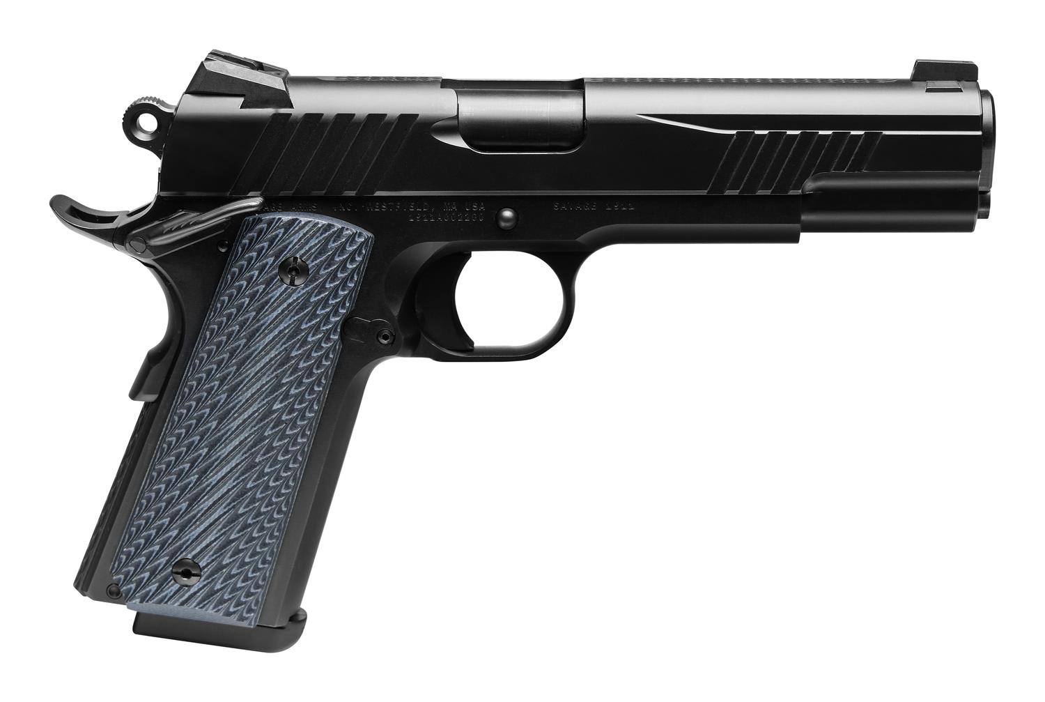 Savage 1911 Government Pistol 67204, 9mm Luger, 5in, Black VZ Grips, Black Nitride Finish, 10 Rds