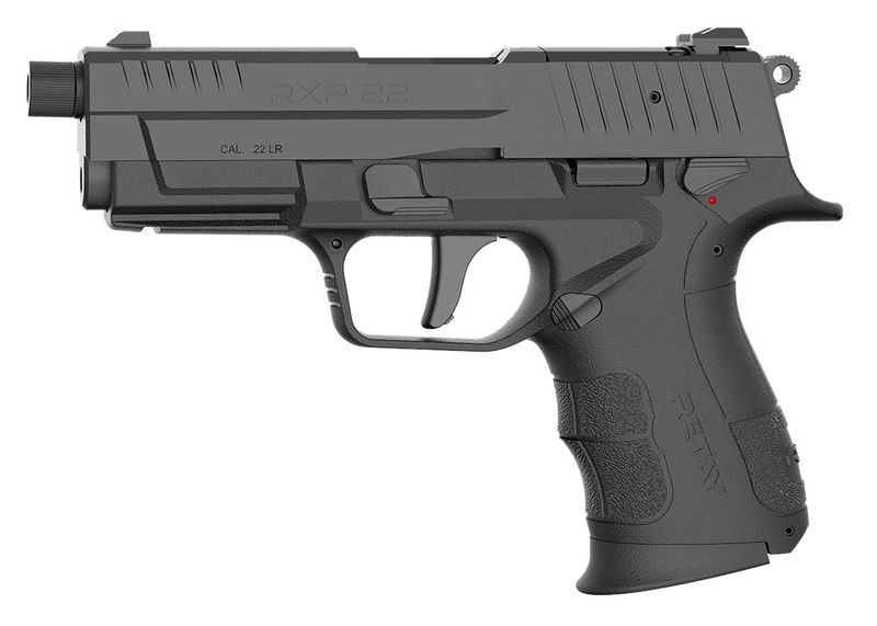 Retay USA RXP Optic Ready Pistol RXP22BLK10TH, 22 LR, 4in, Textured Grips, Black Cerakote Finish, 10 Rds