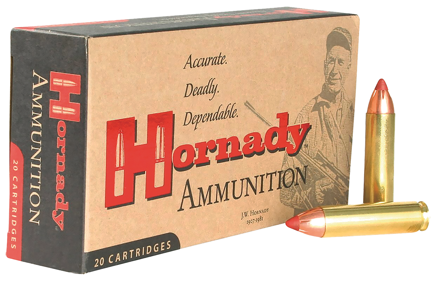 Hornady Custom Rifle Ammunition 82244, 450 Bushmaster,  Flex Tip eXpanding (FTX), 250 GR, 2200 fps, 20 Rd/bx