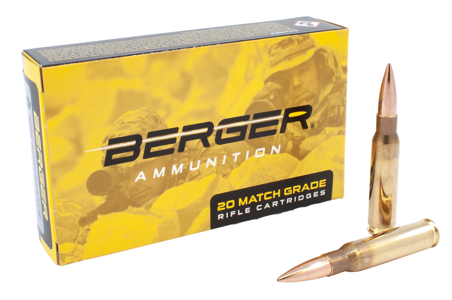 Berger Rifle Ammunition 60010, 308 Winchester, Berger OTM, 175 Gr, 2668 fps, 20 Rds