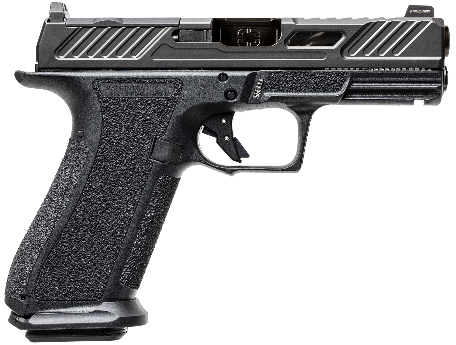 Shadow Systems XR920 Elite Optic Ready Pistol SS3012, 9mm Luger, 4in, Black Interchangeable Backstrap, Black Finish, 17 Rds