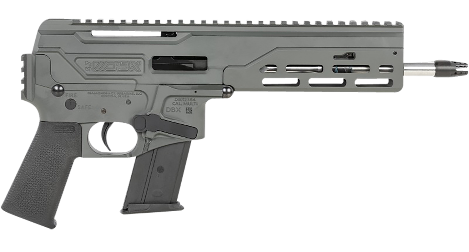 Diamondback DBX Pistol DB1614L051, 5.7x28, 8in, MagPul MOE K Grip, Dark Gray Finish, 20 Rds