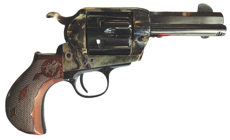 Cimarron El Malo 2 Revolver PP340MALO2, 38 Special, 3.50in, Smooth Walnut Grips, 6 Rds