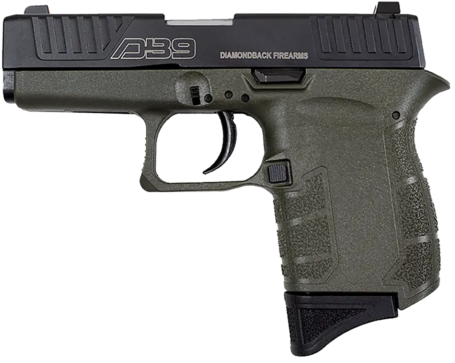 Diamondback DB9 Gen4 Pistol DB0200P101, 9mm Luger, 3.10in, OD Green Polymer Frame & Grips, OD Green Finish, 6 Rds