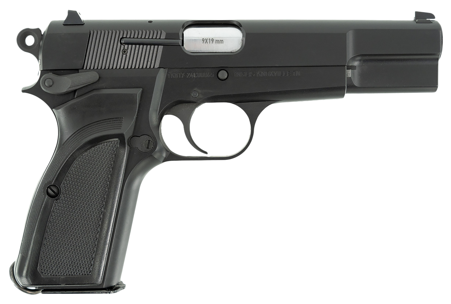 Tisas L9A1 L9A1 Pistol 12000000, 9mm Luger, 4.70in, Black Chrome Finish, 15 Rds