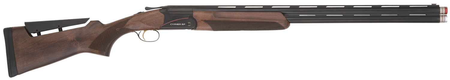 TriStar Cypher Sporting Over/Under Shotgun 33180, 12 Gauge, 30", 3" Chmbr, Blued Barrel/Rec, Deluxe Walnut Furniture, Adj. Comb Stock, Fiber Optic Sight