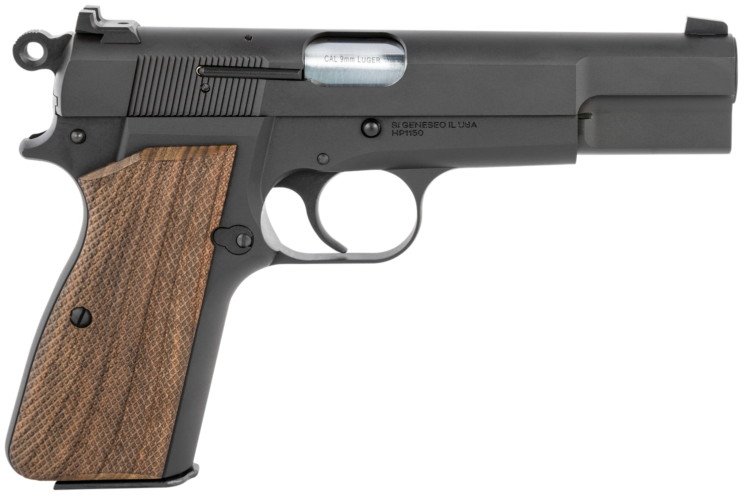 Springfield SA-35 Pistol HP9201, 9mm, 4.7", Wood Grips, Matte Blued Finish, 15 Rds