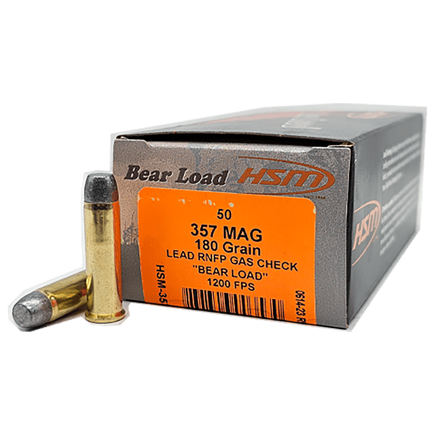 HSM Bear Load Rifle Ammunition 450BUSHMASTER1N, 450 Bushmaster, Jacketed Soft Point, 300 gr, 20 Rd/Bx