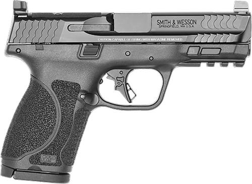 Smith & Wesson M&P 9 M2.0 Optic Ready Compact Semi-Auto Pistol 13563, 9mm, 4 in, Black Synthetic Grip, Black Finish, 15 Rd