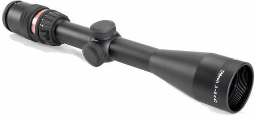 Trijicon Accupoint Rifle Scope TR20R, 3-9x, 40mm, 1 in Tube Dia, Black, Triangle Reticle