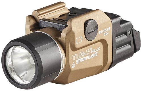Streamlight 69459 TLR-7 HL-X USB Flex Weapon Mounted Tactical Flashlight, FDE